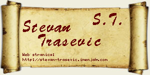 Stevan Trašević vizit kartica